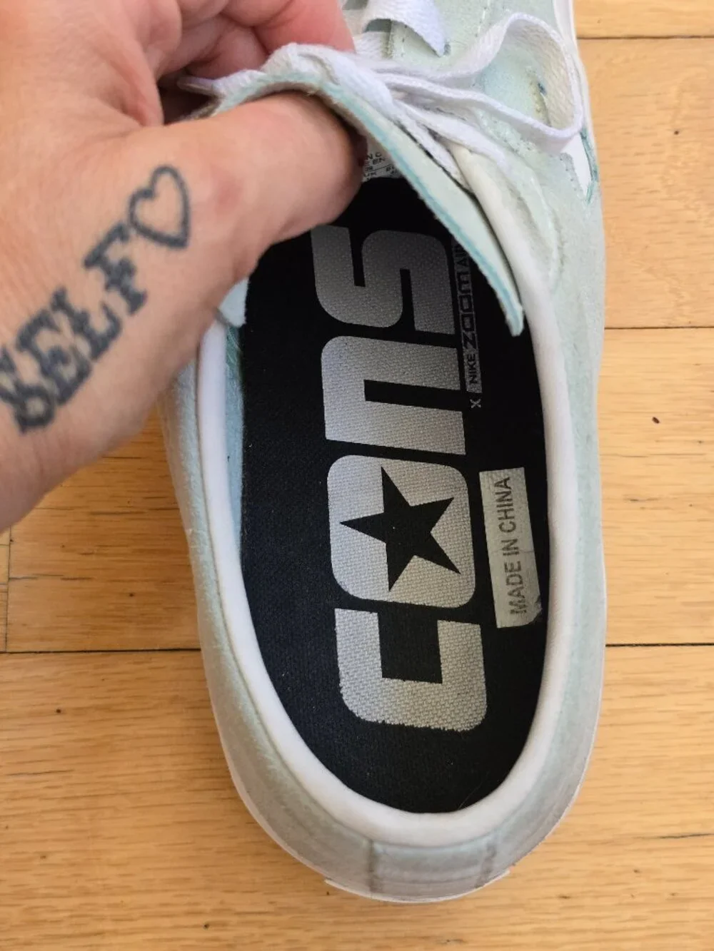 Converse | One Star Pro Icy Blue Suede Lows Skater Sneakers | MENS 11 - Picture 6 of 10